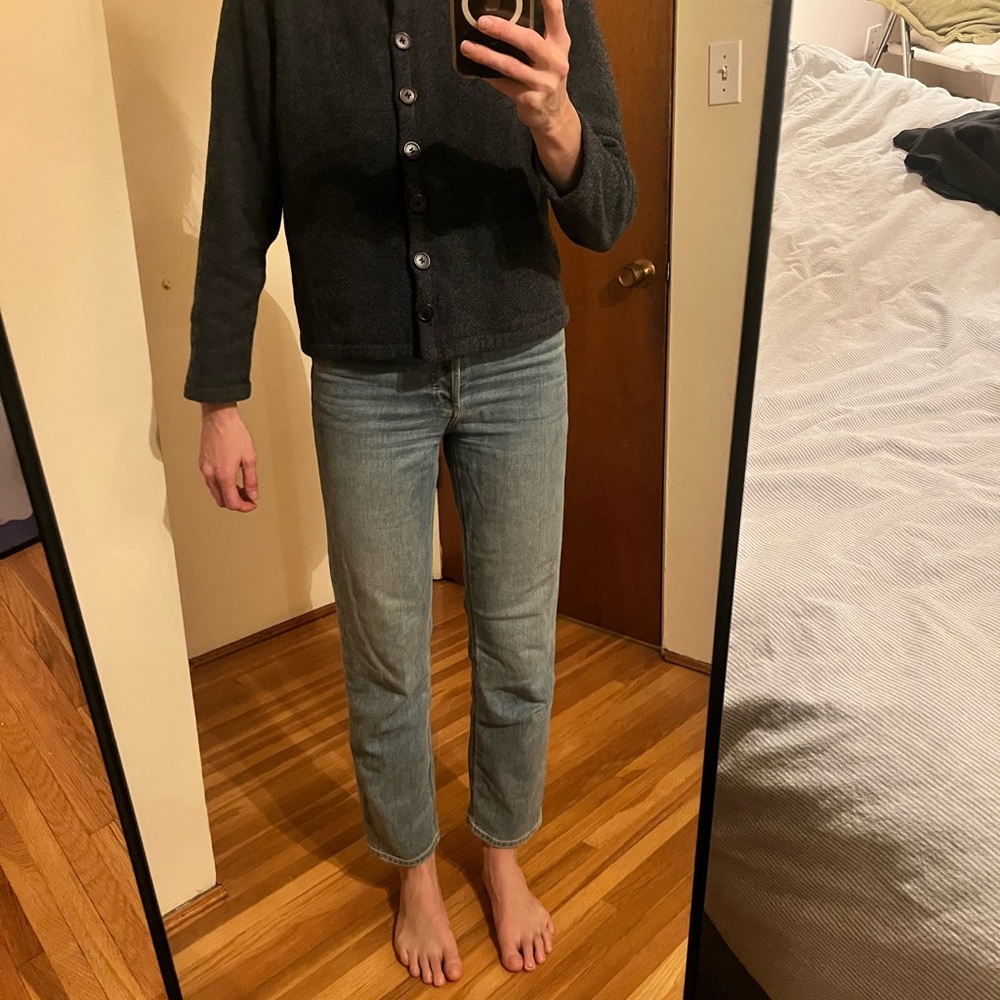 vintage L.L. bean fleece cardigan